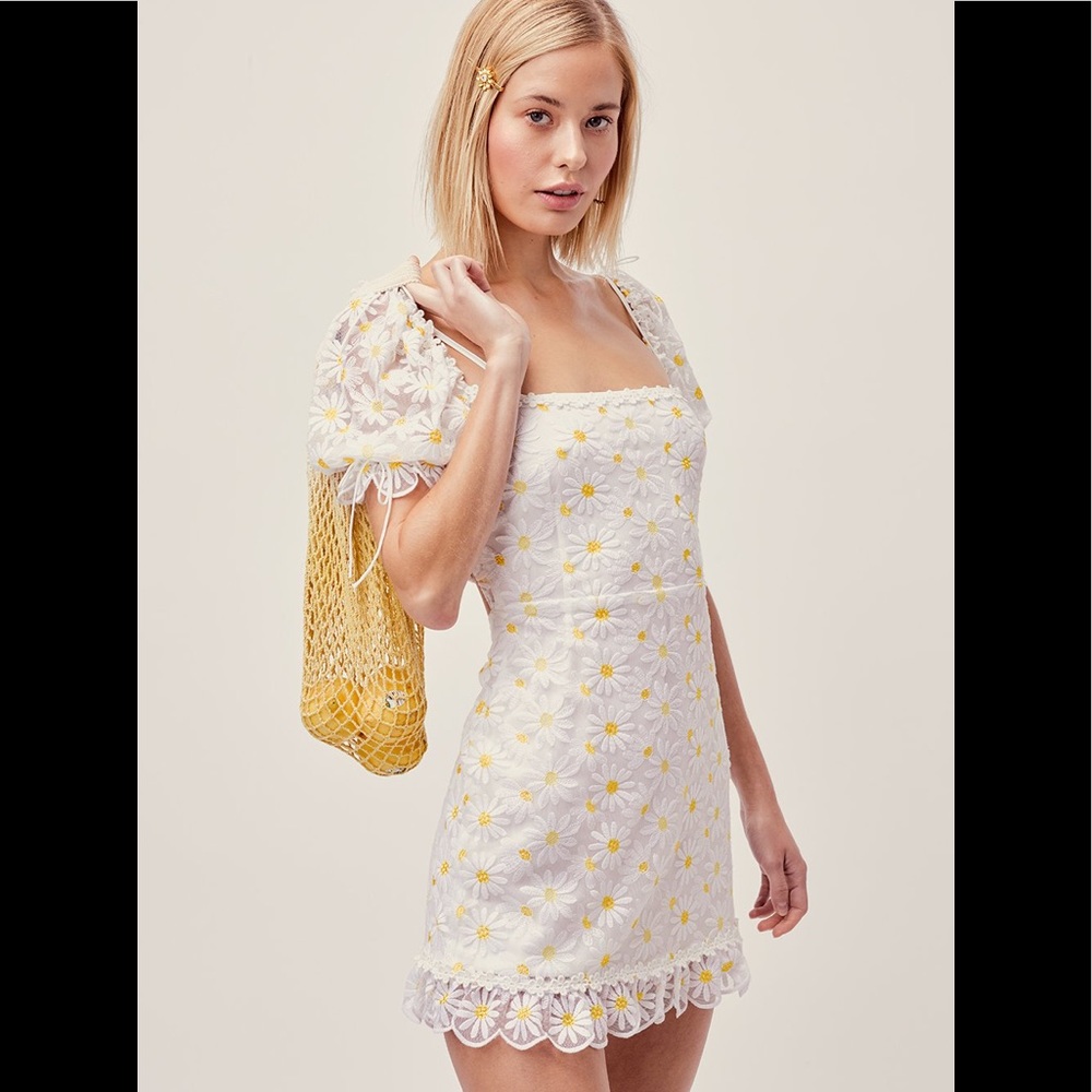 For Love and Lemons Daisy Brulee Mini Dress